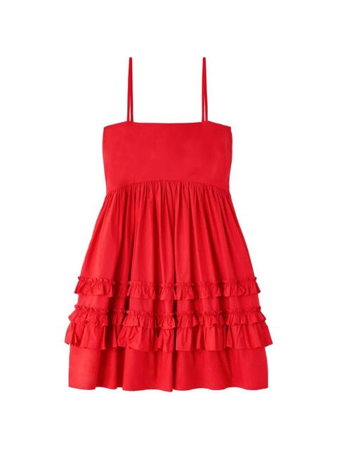 GANNI ruffled tiered mini dress - zdjęcie produktu nr 1