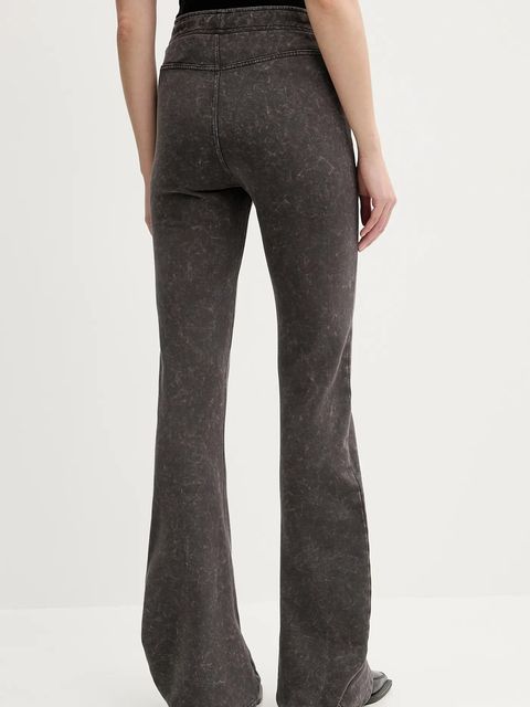 G-Star spodnie dresowe bawełniane damskie kolor szary melanżowe D26106-D249 - zdjęcie produktu nr 2