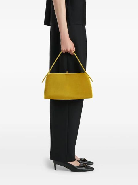 KHAITE top-handle leather tote bag - Yellow - zdjęcie produktu nr 2