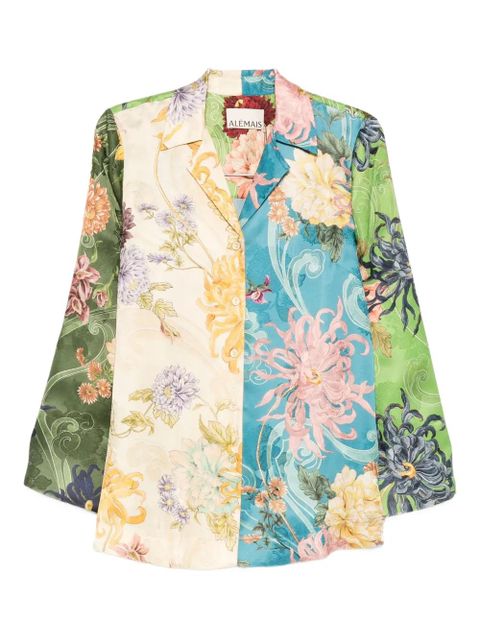 ALEMAIS Avery Spliced shirt - Green - zdjęcie produktu nr 1