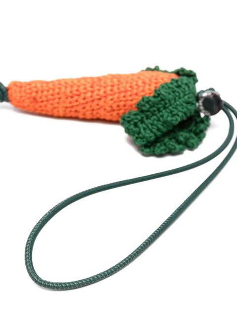 JW Anderson crocheted-carrot charm - Orange - zdjęcie produktu nr 2