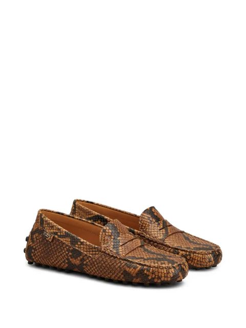 Tod's snake-print loafers - Brown - zdjęcie produktu nr 2