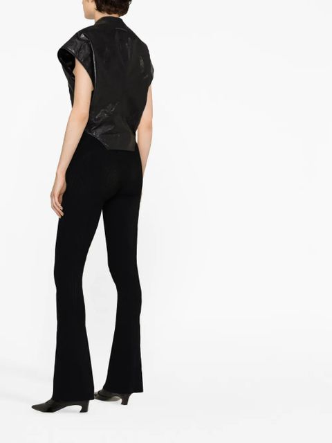 MISBHV knitted flared trousers - Black
