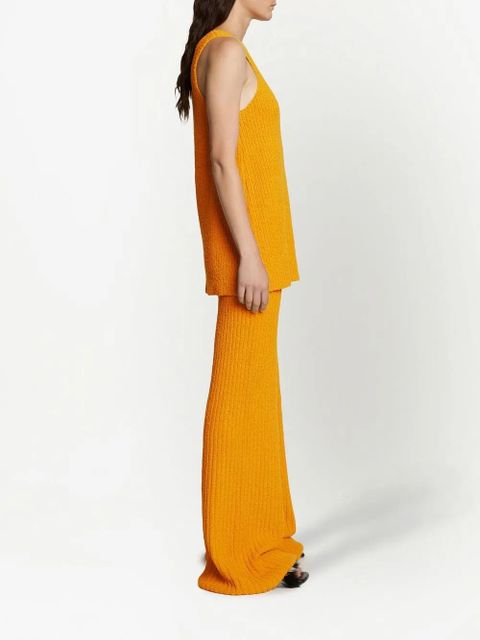 Proenza Schouler mélange bouclé knitted tank top - Yellow