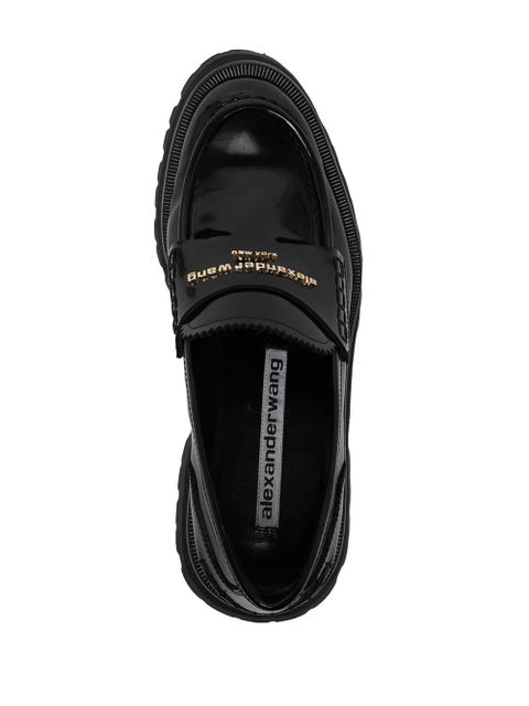 Alexander Wang Carter lug-sole box loafers - Black