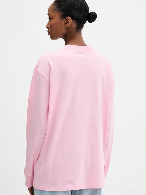 adidas longsleeve bawełniany kolor różowy KT3272 - zdjęcie produktu nr 2