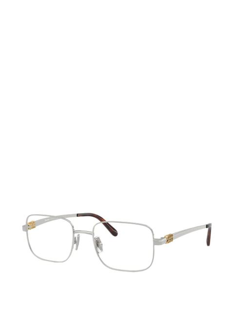 Miu Miu Eyewear square-frame glasses - Silver - zdjęcie produktu nr 2