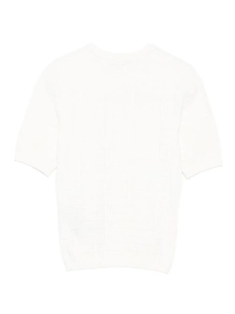 Balmain textured short-sleeve t-shirt - White - zdjęcie produktu nr 2