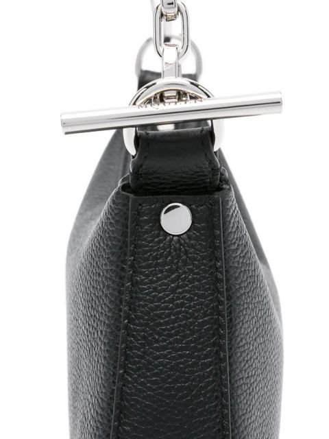 Alexander McQueen T-Bar leather shoulder bag - Black