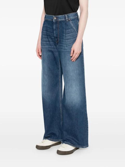 Weekend Max Mara pleated-front jeans - Blue