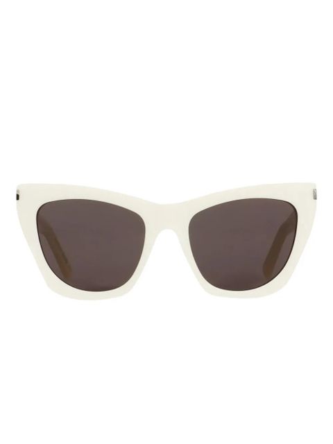 Saint Laurent Eyewear SL 214 KATE cat-eye frame sunglasses - White - zdjęcie produktu nr 2