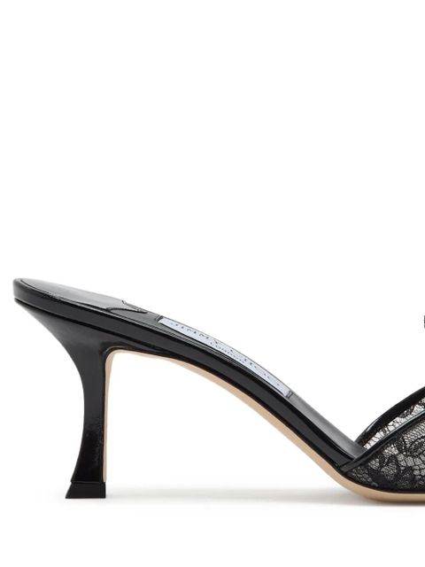 Jimmy Choo Skye Corsage bow-detail mules - Black - zdjęcie produktu nr 2