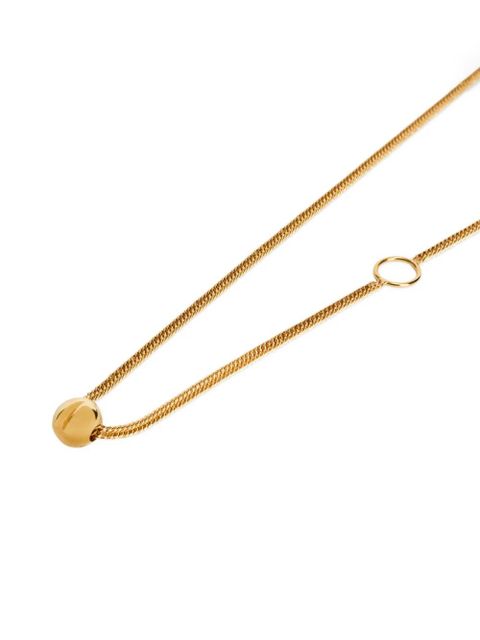 Jil Sander sphere-pendant necklace - Gold