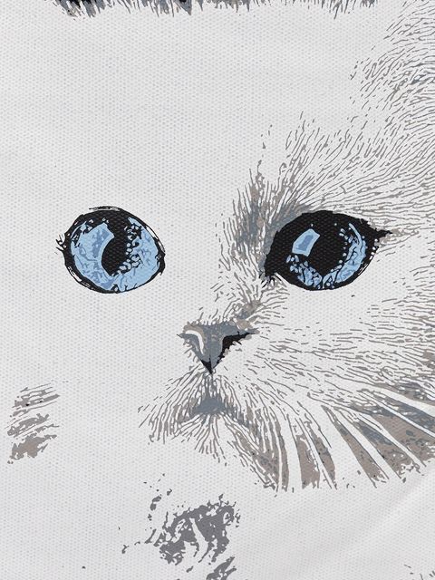 Karl Lagerfeld torebka bawełniana IKON kolor biały B1W50058 - zdjęcie produktu nr 2