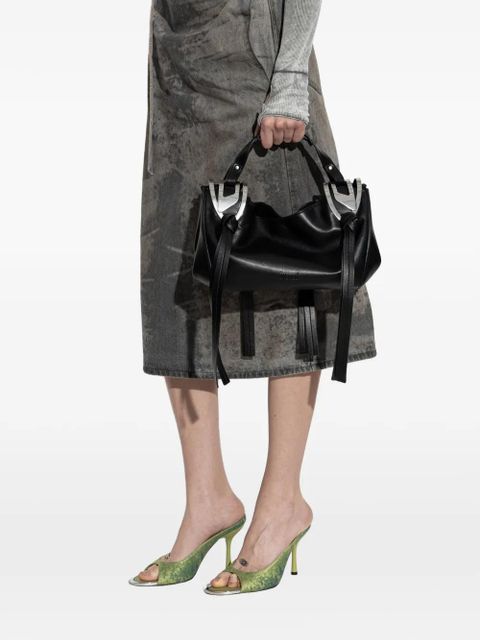 Diesel knot top handle shoulder bag - Black