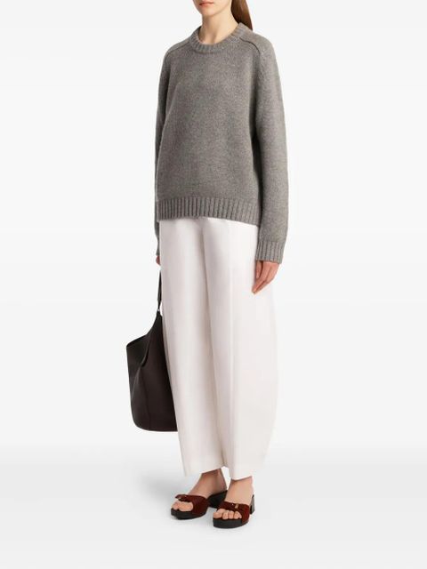 KHAITE Mae shoulder detail knitwear - Grey - zdjęcie produktu nr 2