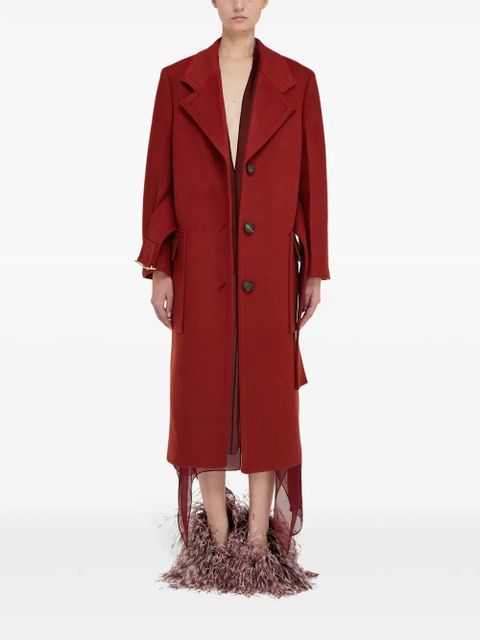 Ferragamo belted coat - Red