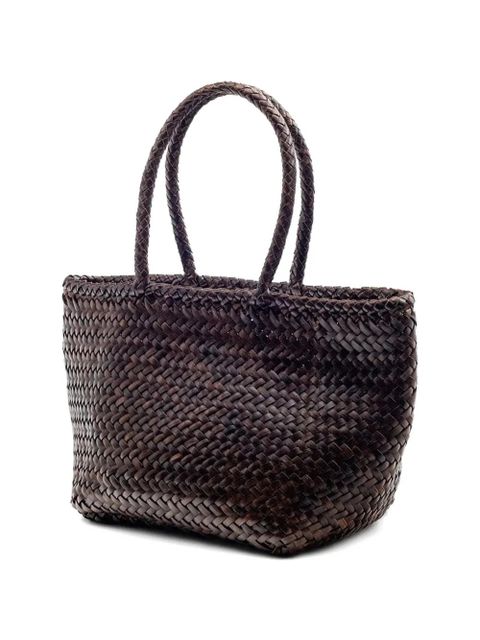 DRAGON DIFFUSION small Grace Basket woven tote bag - Brown - zdjęcie produktu nr 2