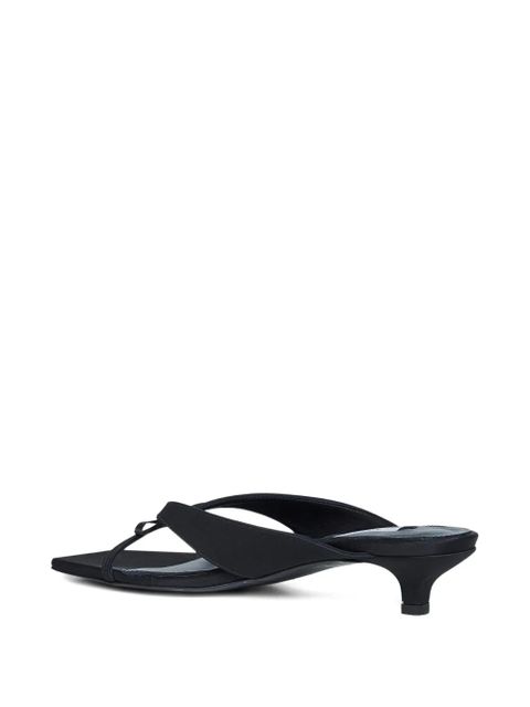 TOTEME bow-detail sandals - Black