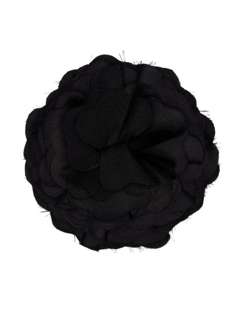 MANURÍ New Romance floral silk brooch - Black - zdjęcie produktu nr 1