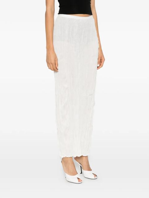 TOTEME crinkled maxi skirt - White