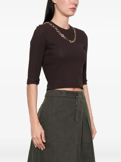 PINKO logo-detail T-shirt set - Brown