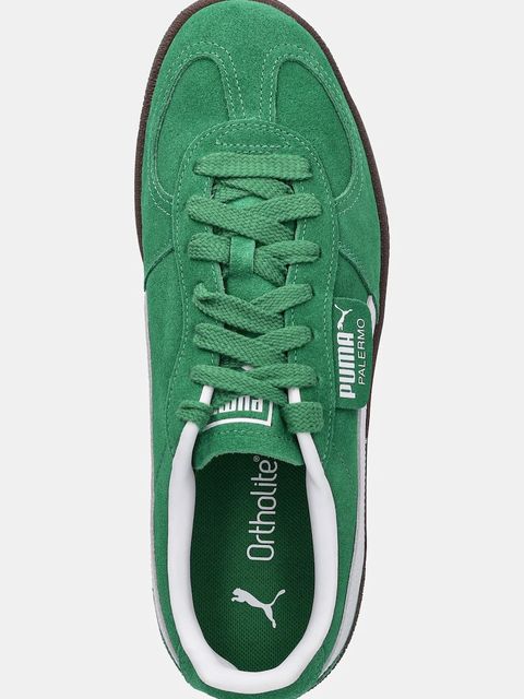 Puma sneakersy zamszowe Palermo Cobalt Glaze kolor zielony 396463