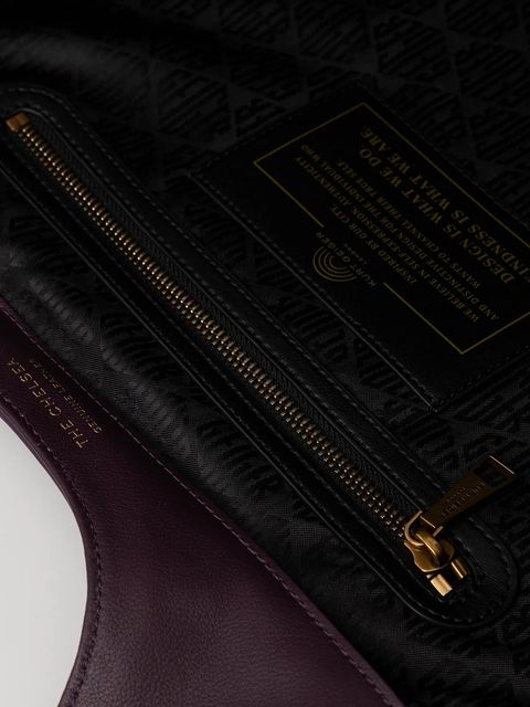 Kurt Geiger London torebka skórzana CHELSEA kolor fioletowy 4978890109