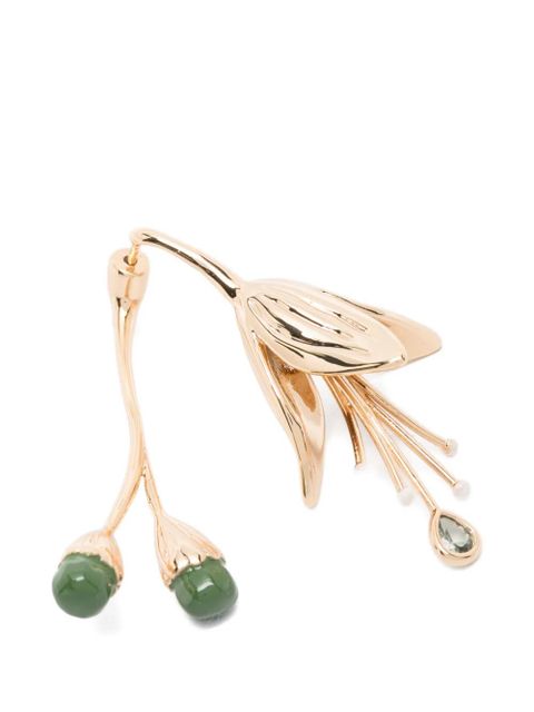 Maje floral-motif drop earrings - Gold