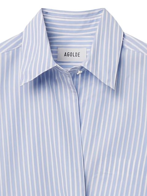 AGOLDE Aris striped shirt - Blue - zdjęcie produktu nr 2