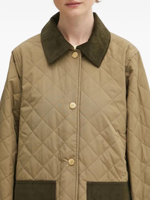 Barbour Corinne quilted corduroy-trim jacket - Neutrals
