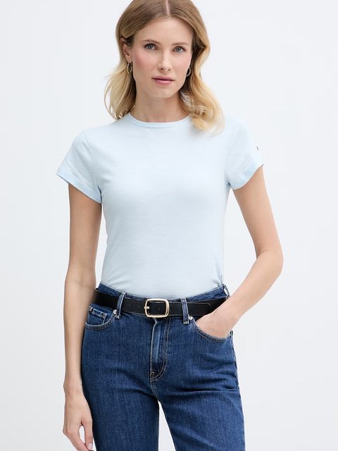 Tommy Hilfiger T-shirt basic damski bawełniany - zdjęcie produktu nr 1