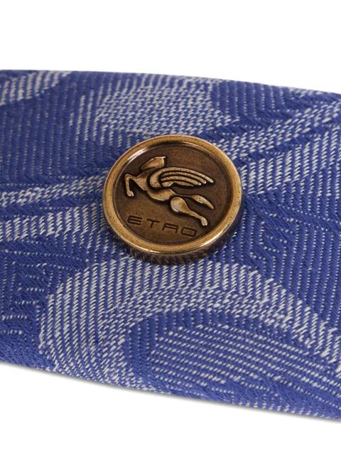 ETRO jacquard denim hair clip - Blue