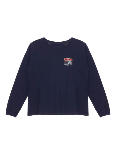 Maison Margiela Bingo long-sleeve T-shirt - Blue - zdjęcie produktu nr 1