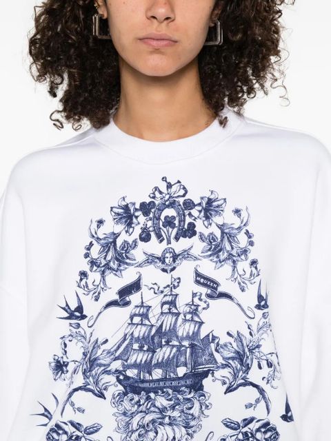 Alexander McQueen graphic-print sweatshirt - White
