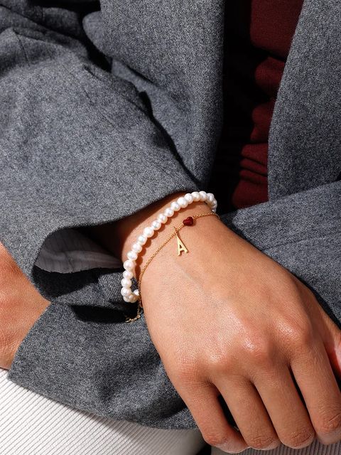 Design Letters bransoletka ze srebra pokrytego złotem - zdjęcie produktu nr 2