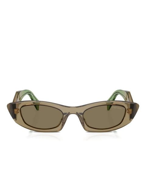 Prada Eyewear geometric-frame sunglasses - Green