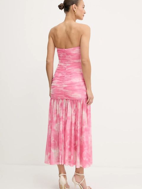 Bardot sukienka kolor różowy maxi rozkloszowana 59875DB1 - zdjęcie produktu nr 2