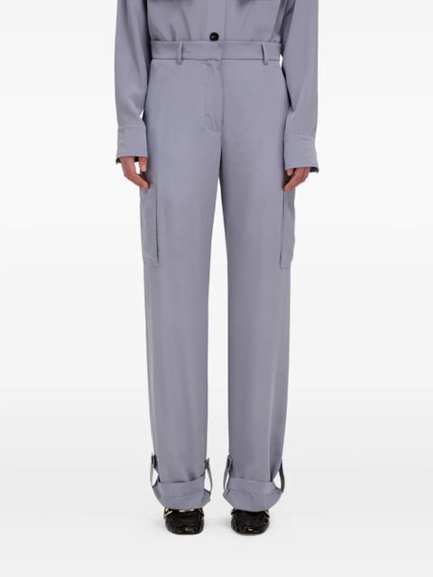 Ferragamo cargo pocket cuffed trousers - GREY - zdjęcie produktu nr 1
