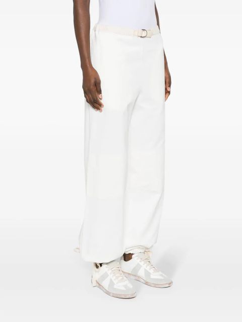 Jil Sander belted cotton trousers - White