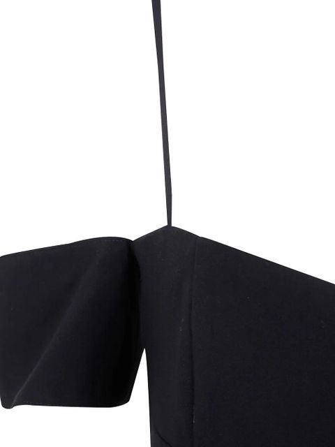 PINKO off-shoulder slit dress - Black