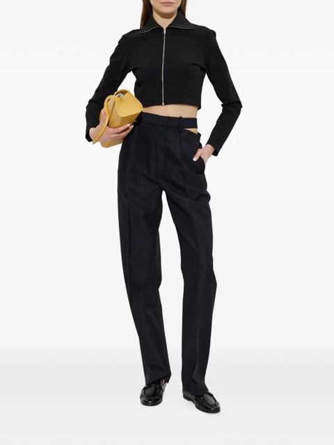 Jil Sander cut-out wool trousers - Black - zdjęcie produktu nr 2