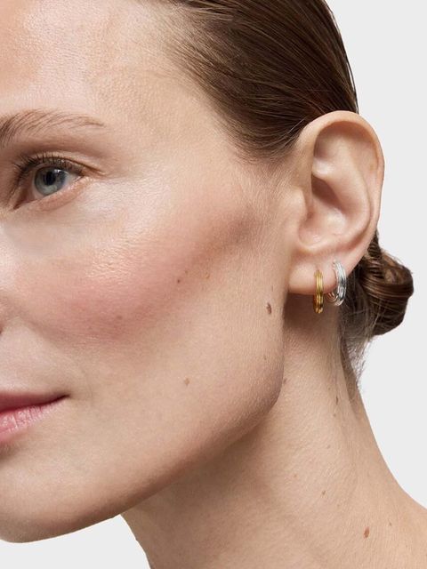 Tous kolczyki ze srebra pokrytego złotem 1950