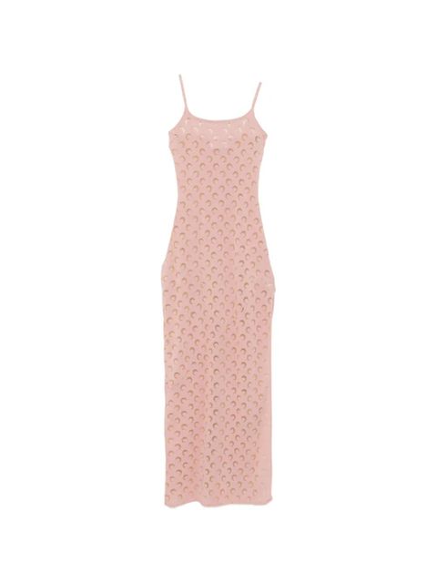 Marine Serre Crescent Moon-patterned maxi dress - Pink - zdjęcie produktu nr 1