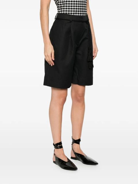 Posse Yvette high-waisted tailored short - Black