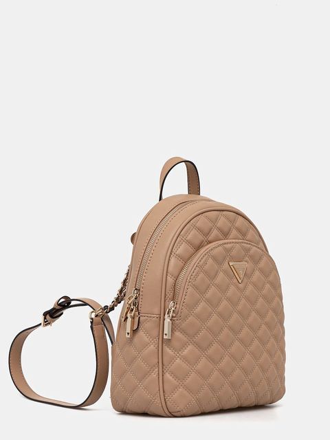 Guess plecak GIULLY damski kolor brązowy mały gładki HWQG96 73320