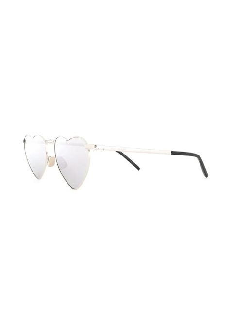 Saint Laurent Eyewear heart-frame sunglasses - Silver