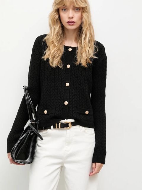 Answear.LAB kardigan damski kolor czarny - zdjęcie produktu nr 2