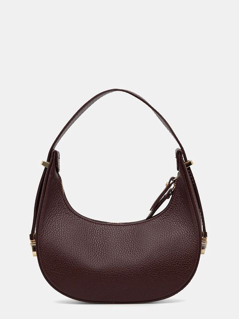 Answear.LAB torebka skórzana kolor bordowy - zdjęcie produktu nr 1