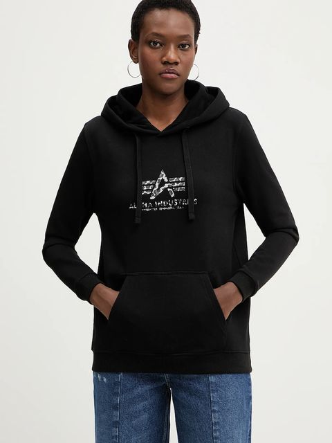 Alpha Industries bluza Basic Hoodie BL Mirror Leo W